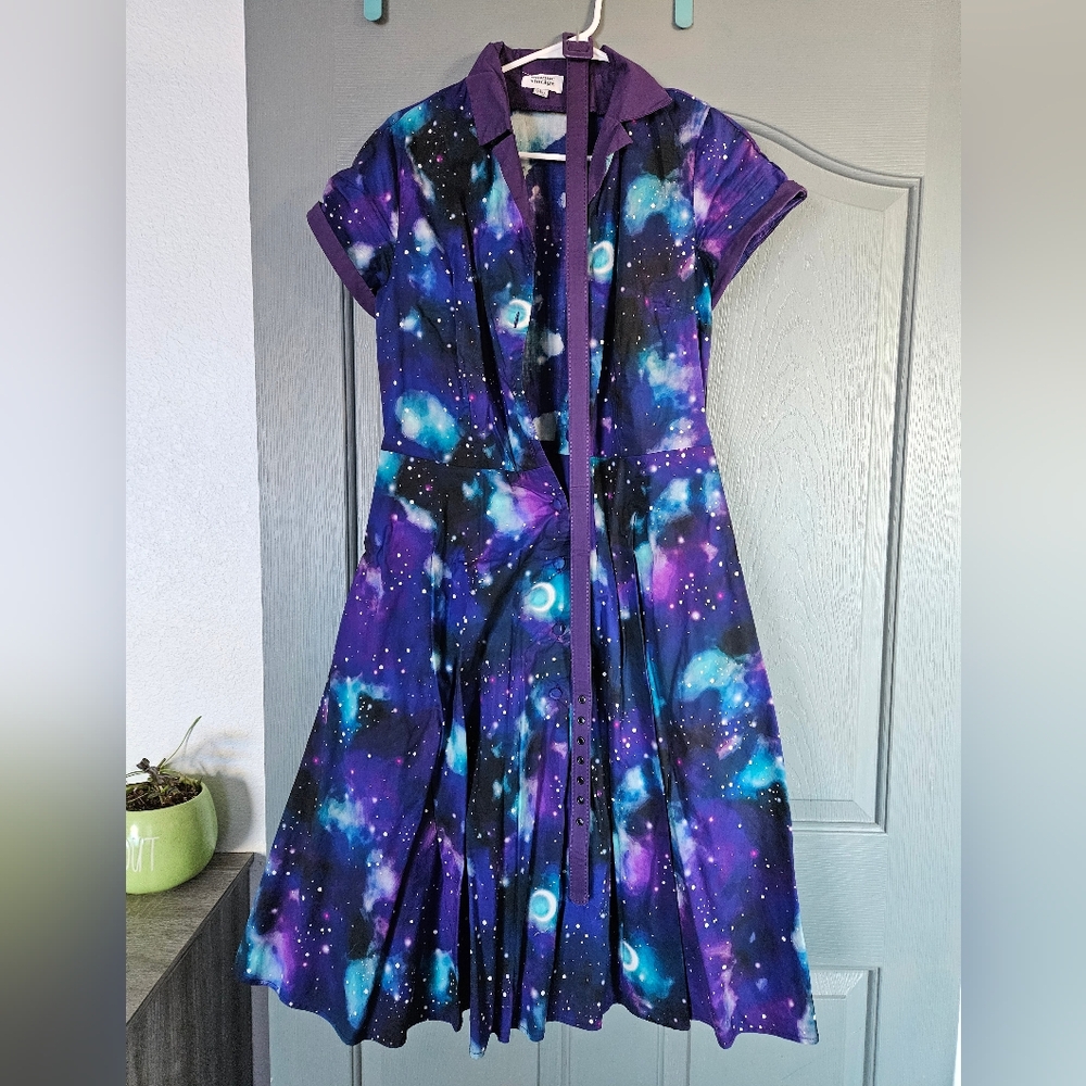 Unique Vintage Galaxy Space Dress